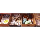 4 boxes of assorted pottery including jugs, oriental tea ware etc