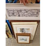 Five signed limited edition prints after Geoffrey Cowton, together with one other, all framed and