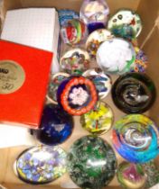 A box of paperweights