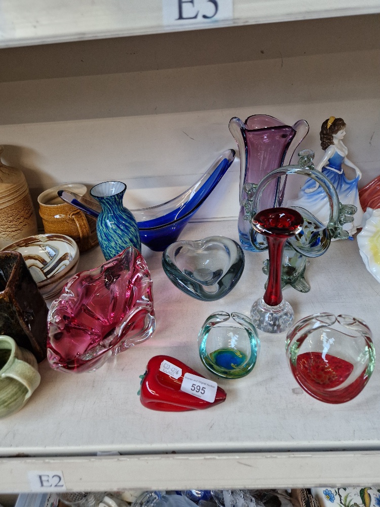 Art glass including Murano, Mdina and Scandinavian - 10 pieces