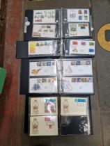 3 albums FDC/Commemorative covers approx 150 with another album containing blocks of decimal