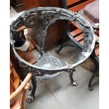 A cast iron 'Britannia' pub table base.