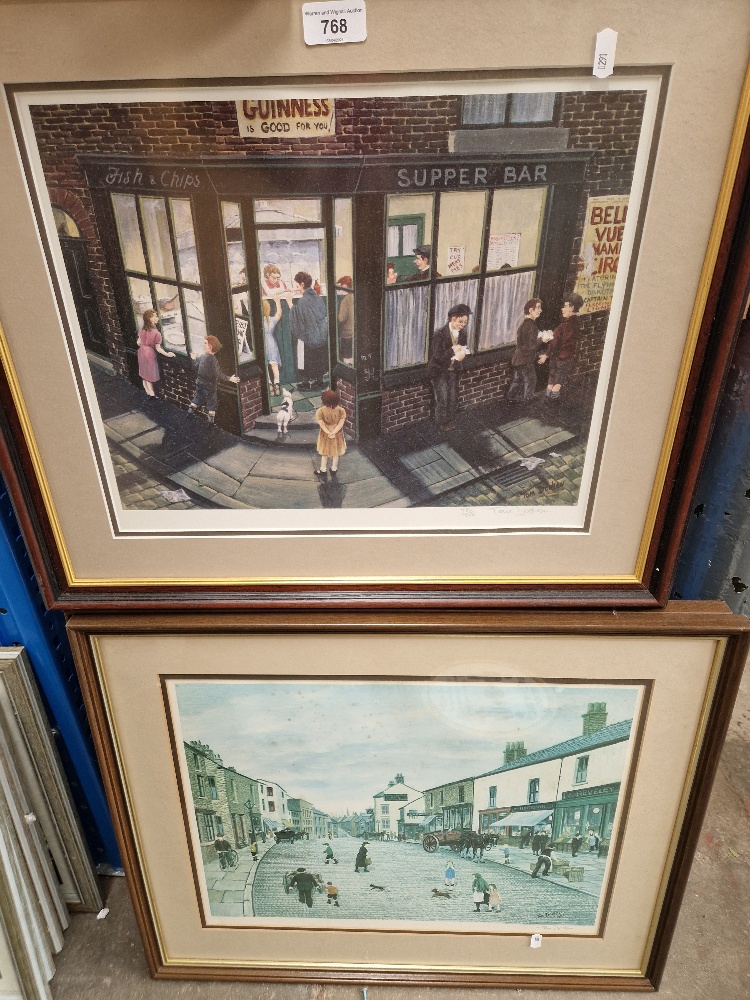 Four signed prints after Tom Dodson (British, 1910-1991), two being limited editions, all framed and