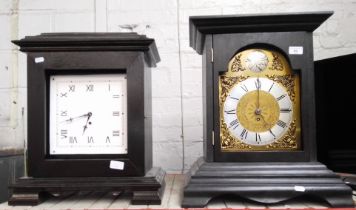 2 large mantle clocks in wooden cases