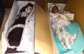 2 boxed Alberon dolls