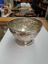 Silver embossed small bowl