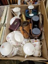 A Minton 'Marlow' ten person tea set including cups, saucers, plates, cake stand, together with a...