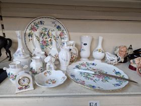 18 items of Aynsley china