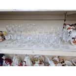 Quality crystal wine glasses by Waterford, Edinburgh etc. (25 glasses) together with a pair of