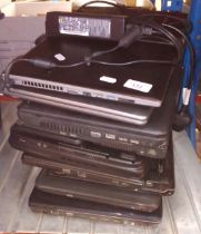 9 assorted laptops, as found.