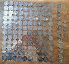 A group of assorted collectable coins to include 120 x 50p, 13 x 10p & 4 x 20p.