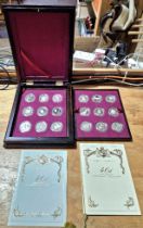 A Royal Mint silver proof Queen Elizabeth II 40th Anniversary Coronation Crown Collection,