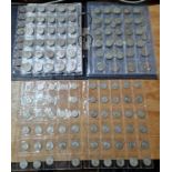 A file of assorted GB coins to include silver coins etc.