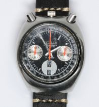 A Citizen "Bullhead", stainless steel automatic wristwatch, circa 1970s, case width signed black