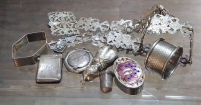 A collection of silver and an EPNS belt.