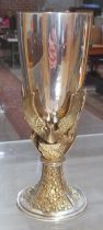 An Elizabeth II Lady Diana Wedding Aurum silver and silver gilt goblet, limited edition no. 778/