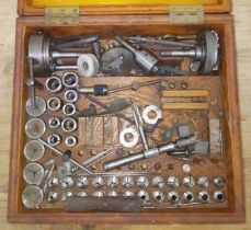 A case of watch lathe accessories.