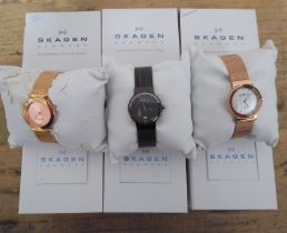 A group of three Skagen ladies watches.