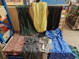 A box of 1950s/60s dresses, suits and blouses.