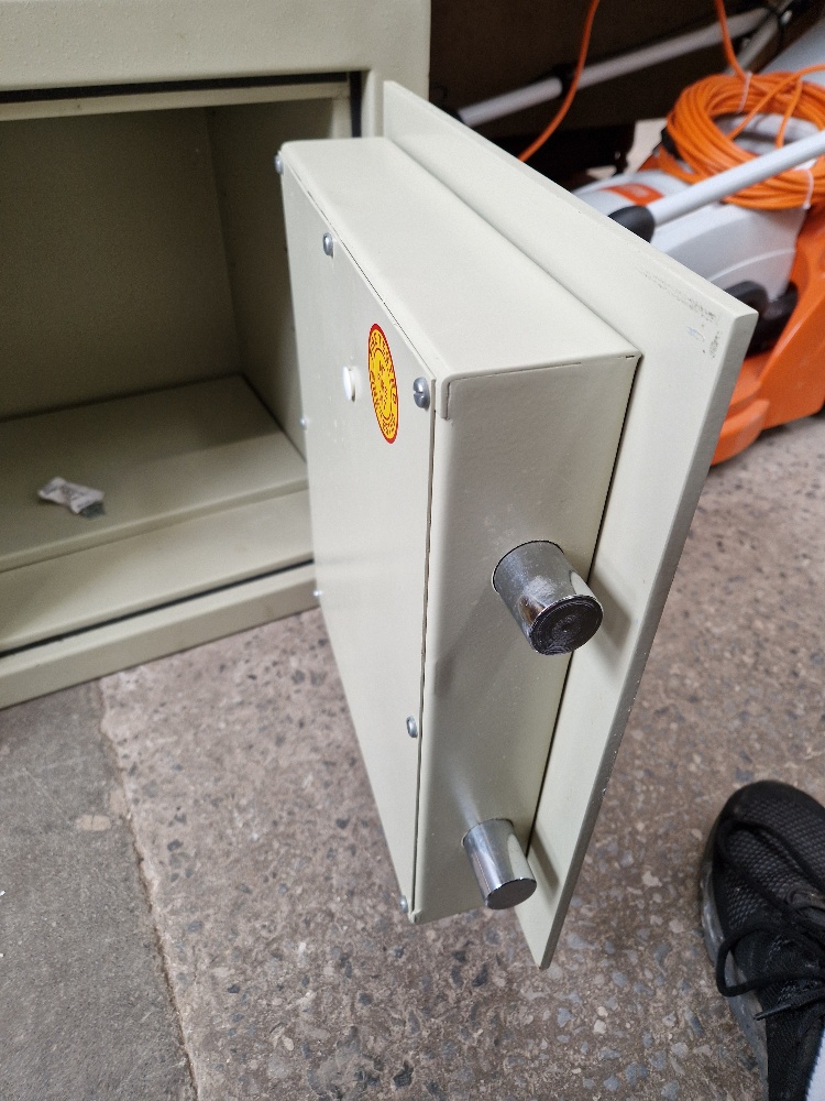 A Dudley safe with key. - Image 5 of 5