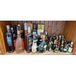16 bottles of alcoholic beverages including wine, Martini, Port, Drambuie etc, together with