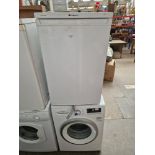 A Bosch washing machine and a Hotpoint freezer.