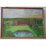 A Bolton (British, 20th century), 'Townley Hall, Lancashire', oil on board, signed and dated 1982 to