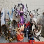 Nemesis Fantasy figures - Dragons, winged females etc - 8 pieces