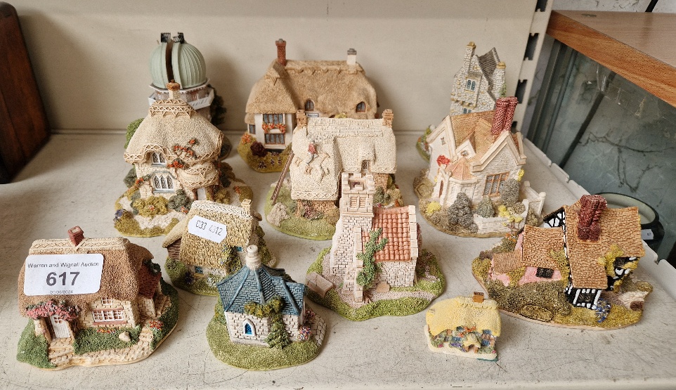 Lilliput Lane - 12 models including The Great Equatorial, Clockmakers Cottage, The Tudor Merchant,