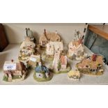 Lilliput Lane - 12 models including The Great Equatorial, Clockmakers Cottage, The Tudor Merchant,