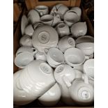 A box of Wedgwood BMI cups & saucers, approx. 40 sets.