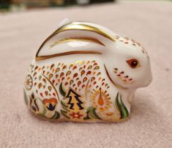 Royal Crown Derby paperweight ‘Baby Rowsley Rabbit’ exclusive for Sinclairs