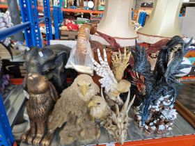 A group of animal and mythical figures including Nemesis Now.