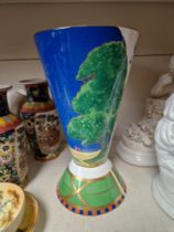 A Royal Worcester Art Deco Lazy Days vase.
