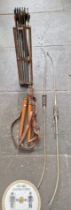 Vintage Archery equipment comprising two Apollo Merlin bows, 19 Apollo Clubmaster, Pathfinder and