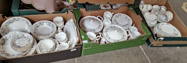 Royal Albert Brigadoon china approx. 70 pieces and a box of Dudson dinner ware