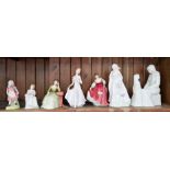 4 Royal Doulton figurines including Carolyn HN2974 and Jill HN2061 together with 3 other figurines