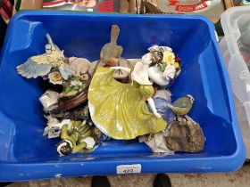 A box of bird ornaments including Country Artists, Beswick and other ornaments.