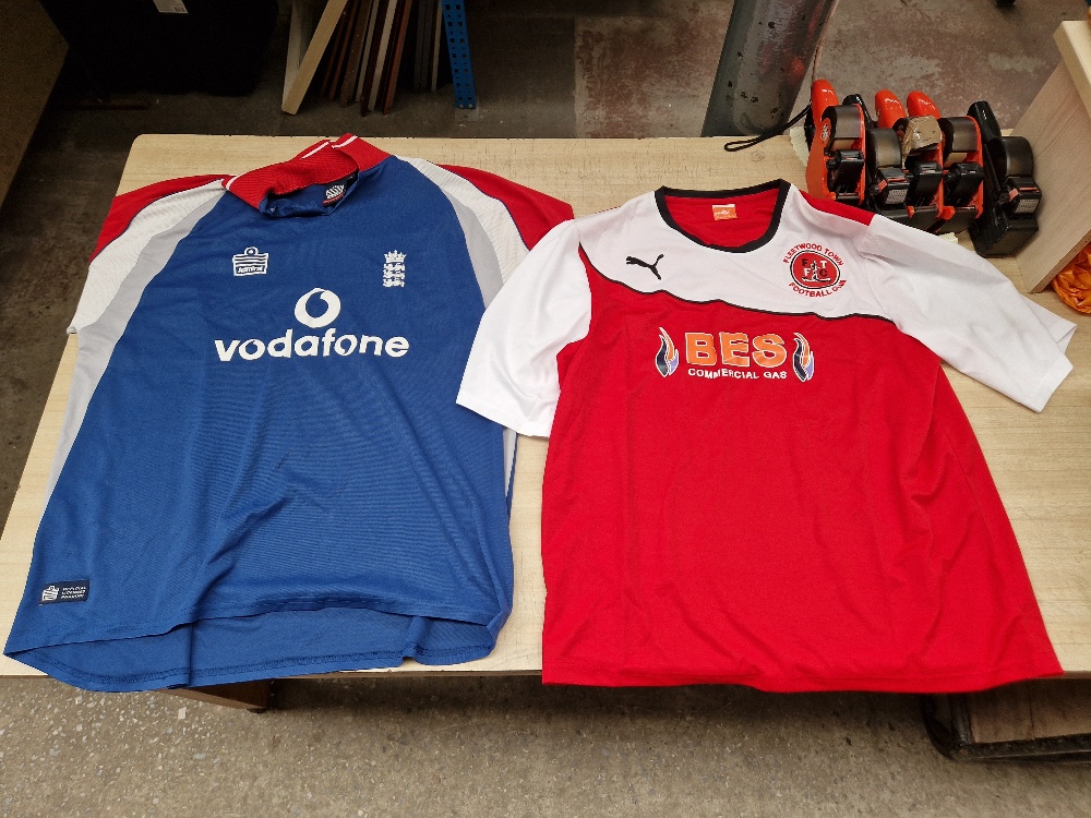 A mixed lot of football shirts (some with tags), football programmes including Liverpool FC and - Image 5 of 10