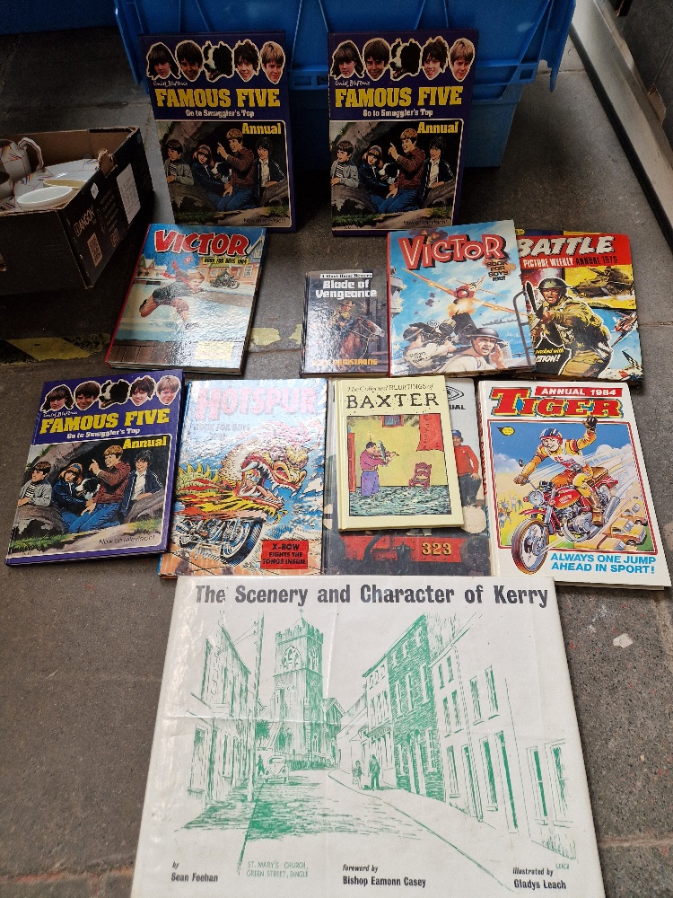 Three large boxes of books, annuals and comics. - Image 5 of 8