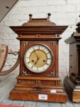 A late 19th century architectural mantel clock.