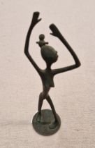 An Austrian Hagenhauer bronze figure, height 16cm.