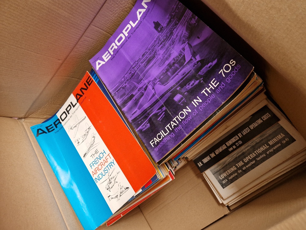 A collection of aviation books, also including a small box of postcards and some prints. - Image 2 of 9