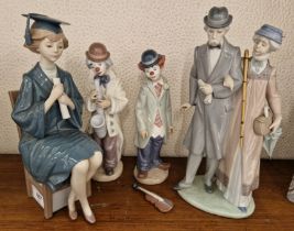 Four Lladro figures