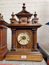 A late 19th century architectural mantel clock.