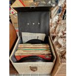 Two cases of 45rpm records