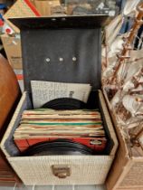 Two cases of 45rpm records