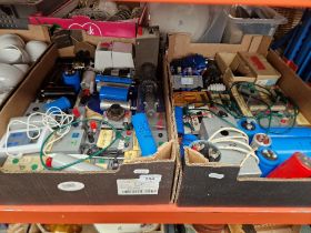 2 boxes of assorted electrical testing equipment