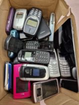 Box of mobile phones