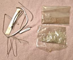 Bag of silver dust & silver wire.